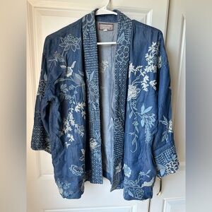 Johnny Was Blue soft Denim kimono